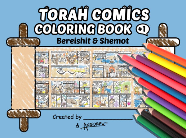 Torah Comic Coloring Book #1: Bereishit & Shemot